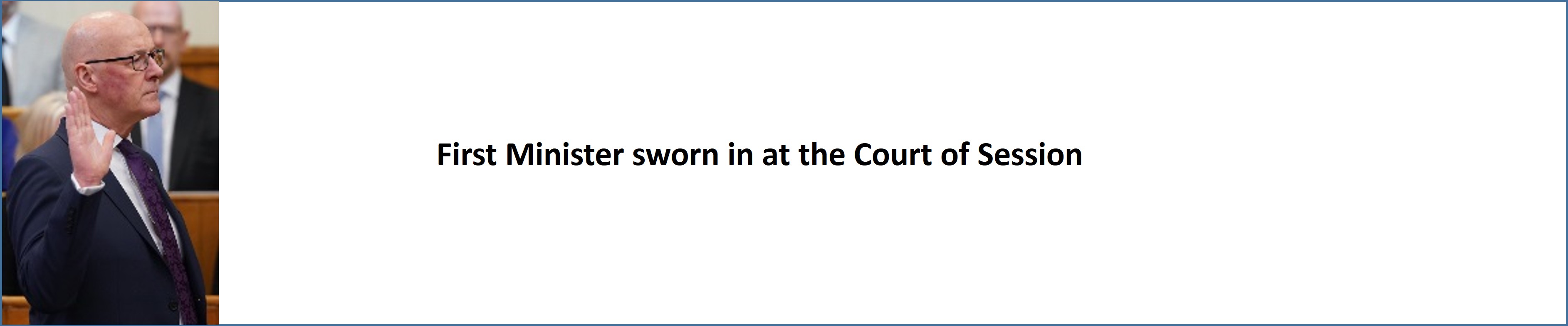 First Minister sworn in