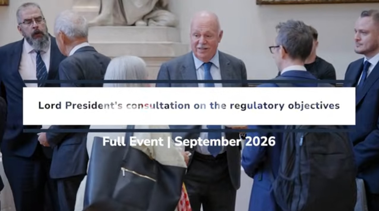 Lord President consultation event video Lord President consultation event video