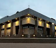 web news Glasgow Sheriff Court at dusk web news Glasgow Sheriff Court at dusk